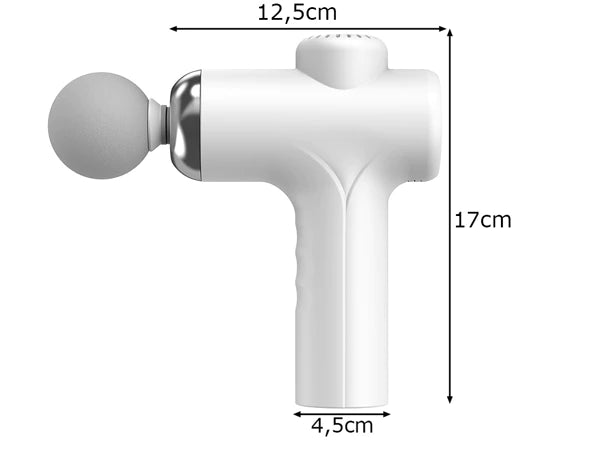 Pistola de masaje para espalda, cuerpo y piernas 4 accesorios
