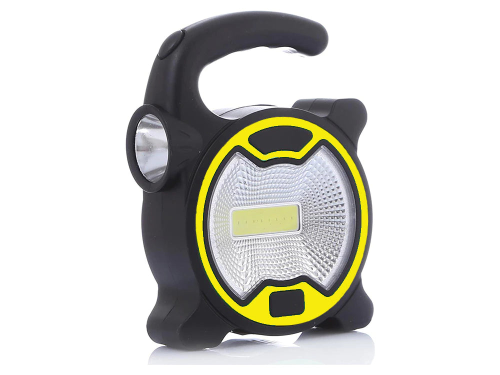 Potente lámpara de linterna LED COB con mango