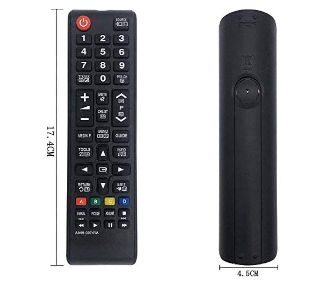 Mando TV para Samsung no smart TV no necesita configuración poner pilas y a funcionar