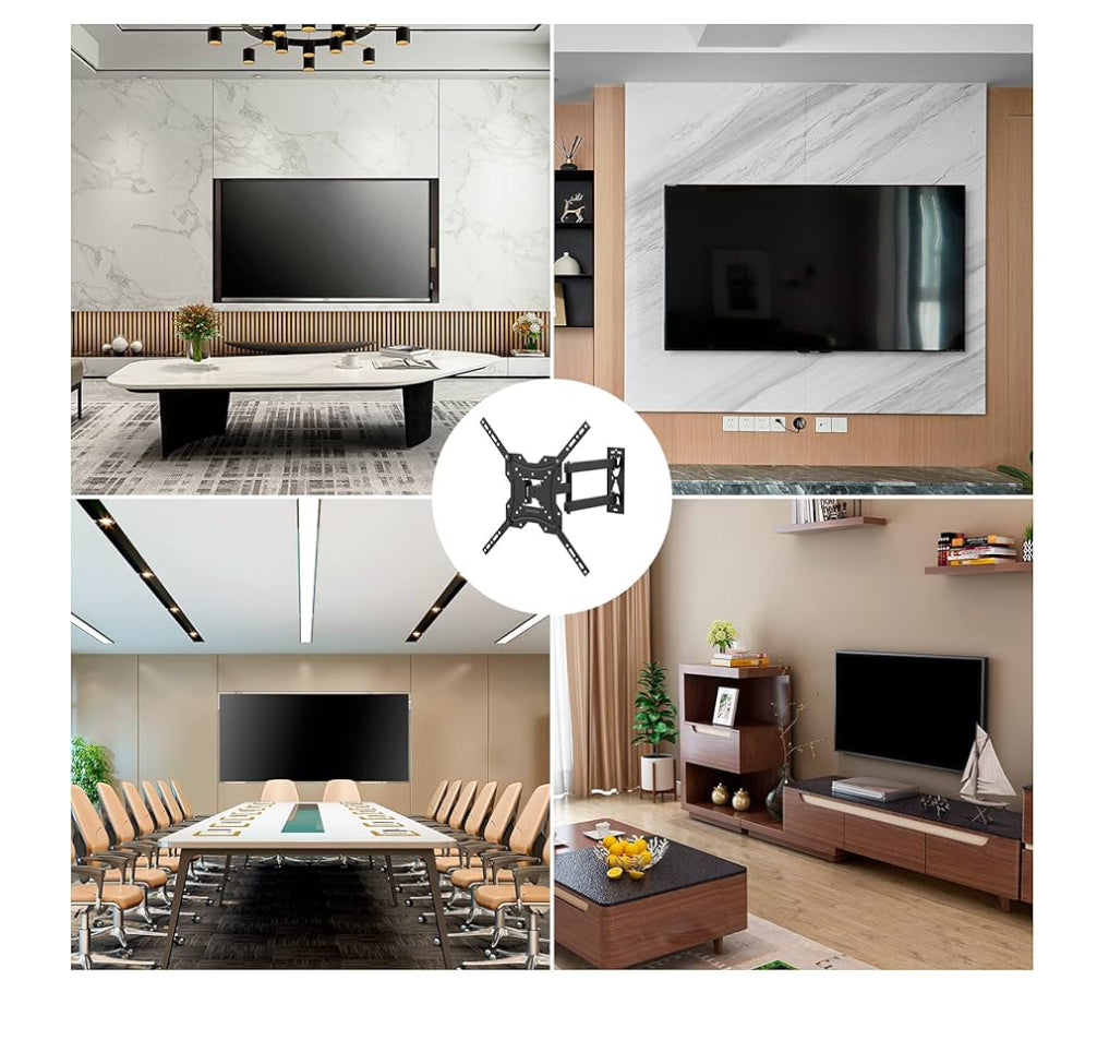 Soporte de TV Pared para TV 26-55", Girar, Inclinar, Extender y Retraer para Mejor Ángulo de Visión, Carga hasta 30kg, MAX VESA 400x400mm