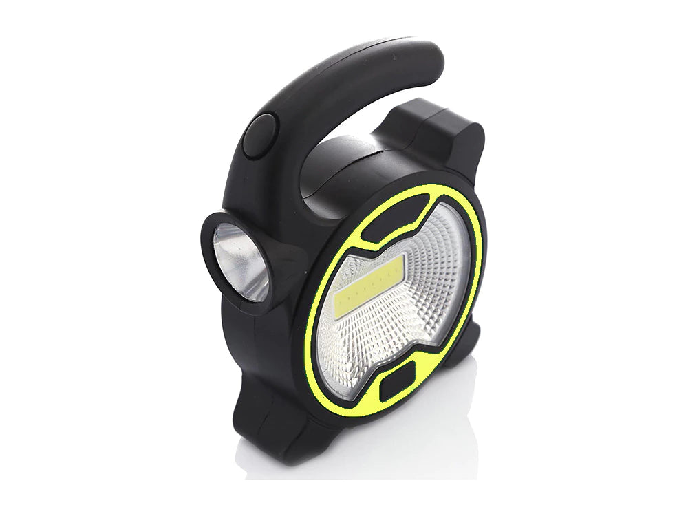 Potente lámpara de linterna LED COB con mango