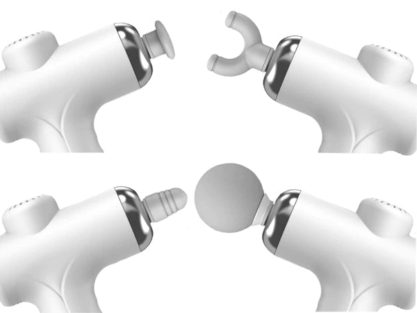 Pistola de masaje para espalda, cuerpo y piernas 4 accesorios