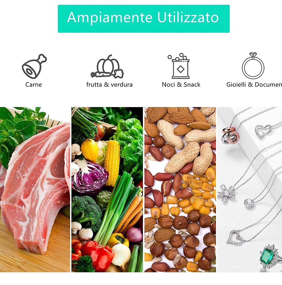 Envasadora al Vacio, 2 en 1 Envasadora al Vacio Domestica
