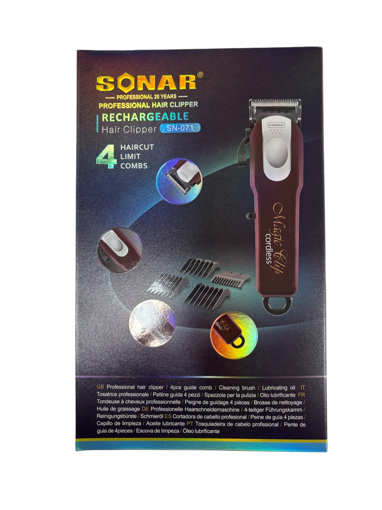 Cortapelos Sonar Magic Clip Pro Batería sin cable