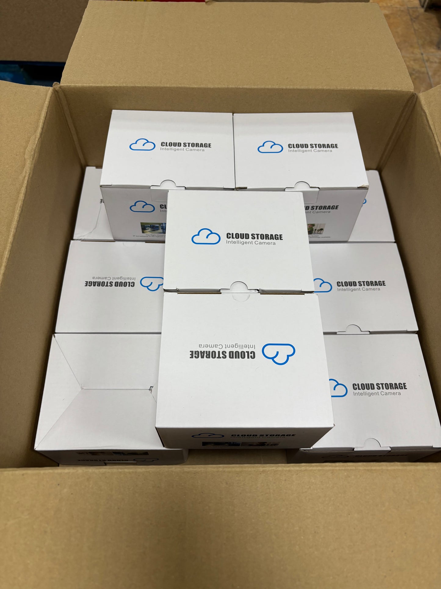 Lote stock 25 cámaras video vigilancia wifi con APP liquidación stock Miravia