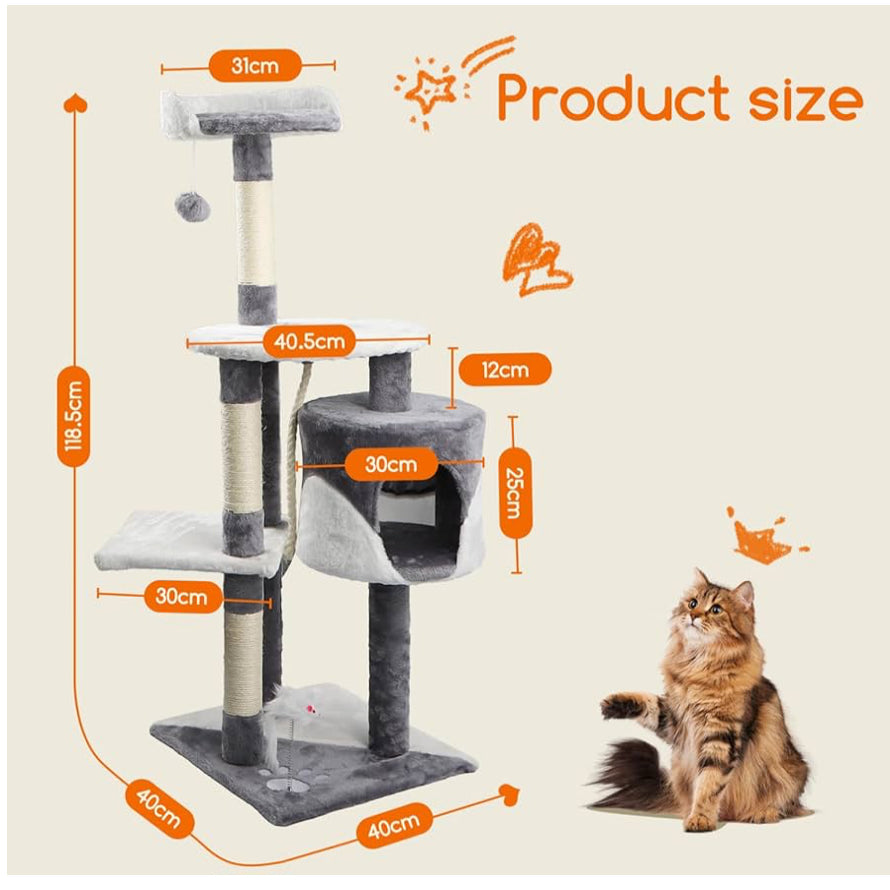 Árbol rascador de gato XL 118,5cm