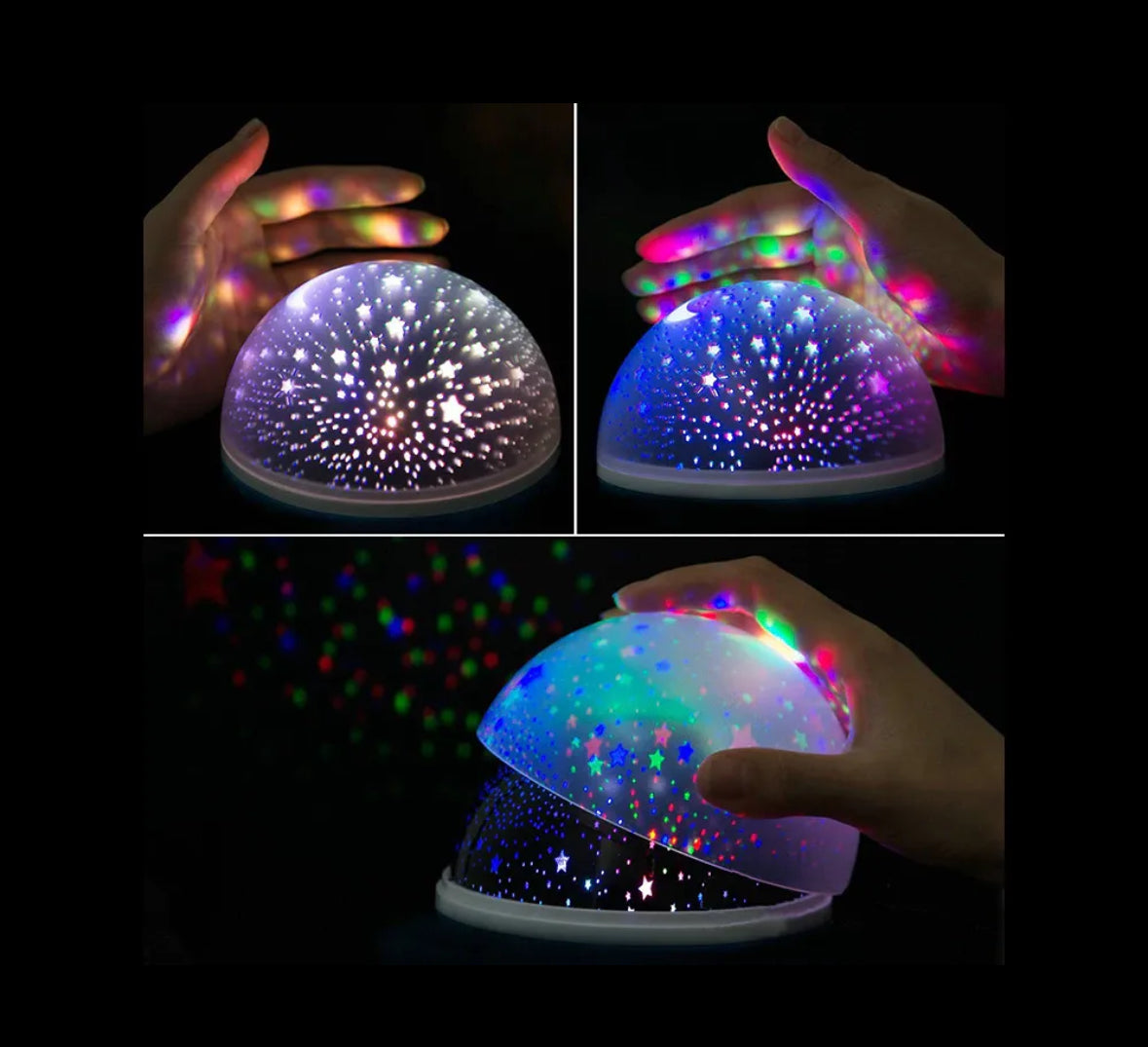 Proyector de galaxia, cielo estrellado, luz LED nocturna giratoria, planetario, luces de noche de estrellas para dormitorio de niños, luz de luna, lámpara de regalo para niños