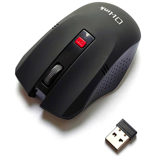 L-LINK Ratón inalámbrico para PC | Ratón Gaming Óptico| Ratón de PC Ergonómico | Sensor Preciso | Apto para Diestros y Zurdos | Conexión USB 2.0 | Navegación Precisa 1600 DPI