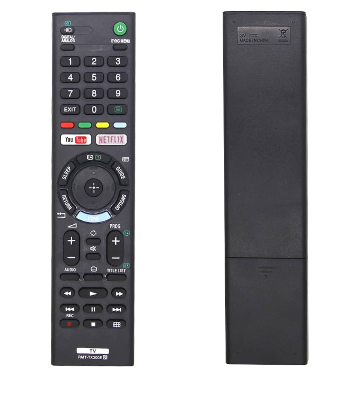 Mando Sony bravia RMT-TX300E para Mando TV Sony para con Botones Netfllx y You Tub