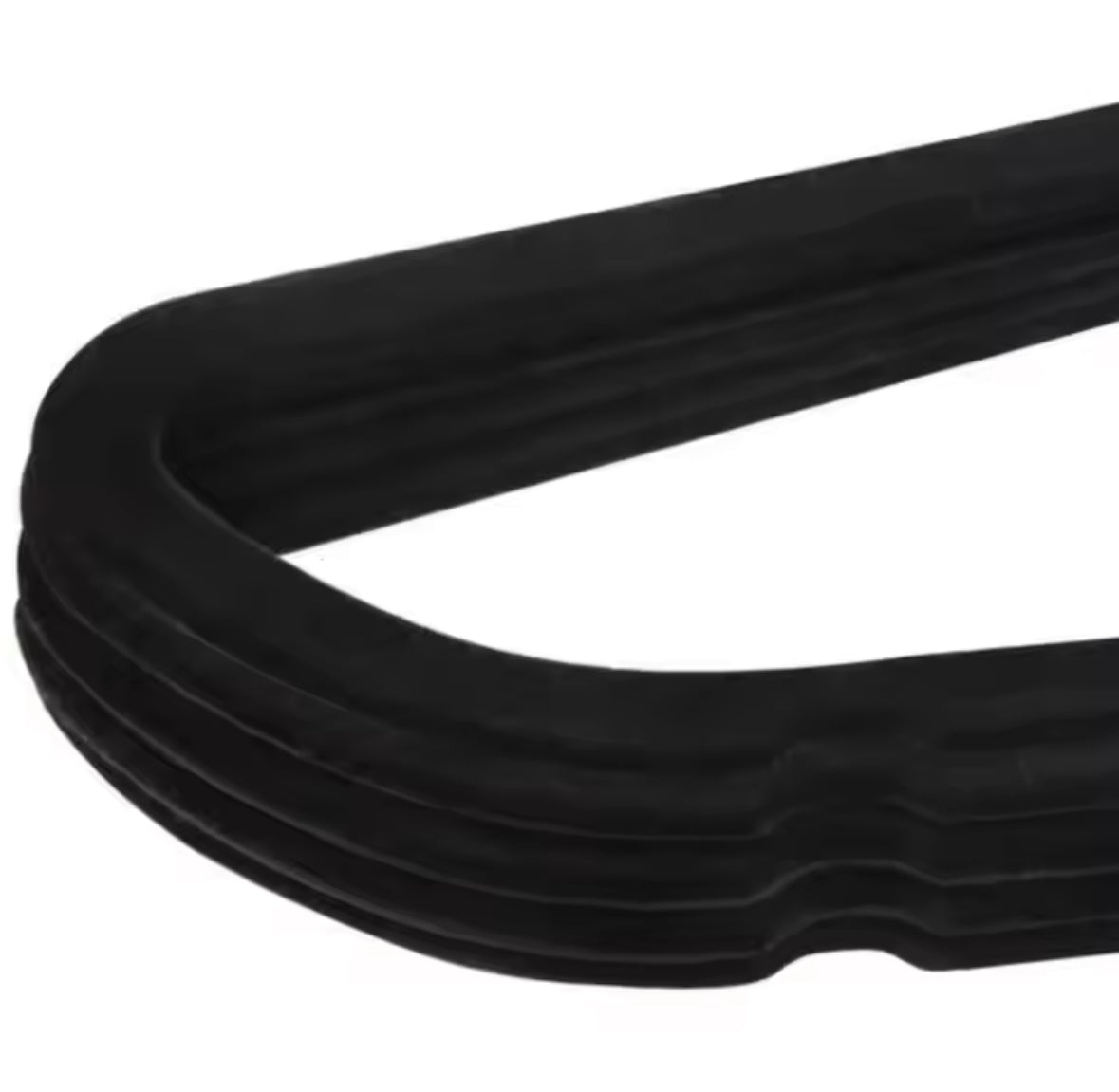 SET 8und - Perchas de Terciopelo Negro, 41 cm de Largo, Ultrafinas y Resistentes