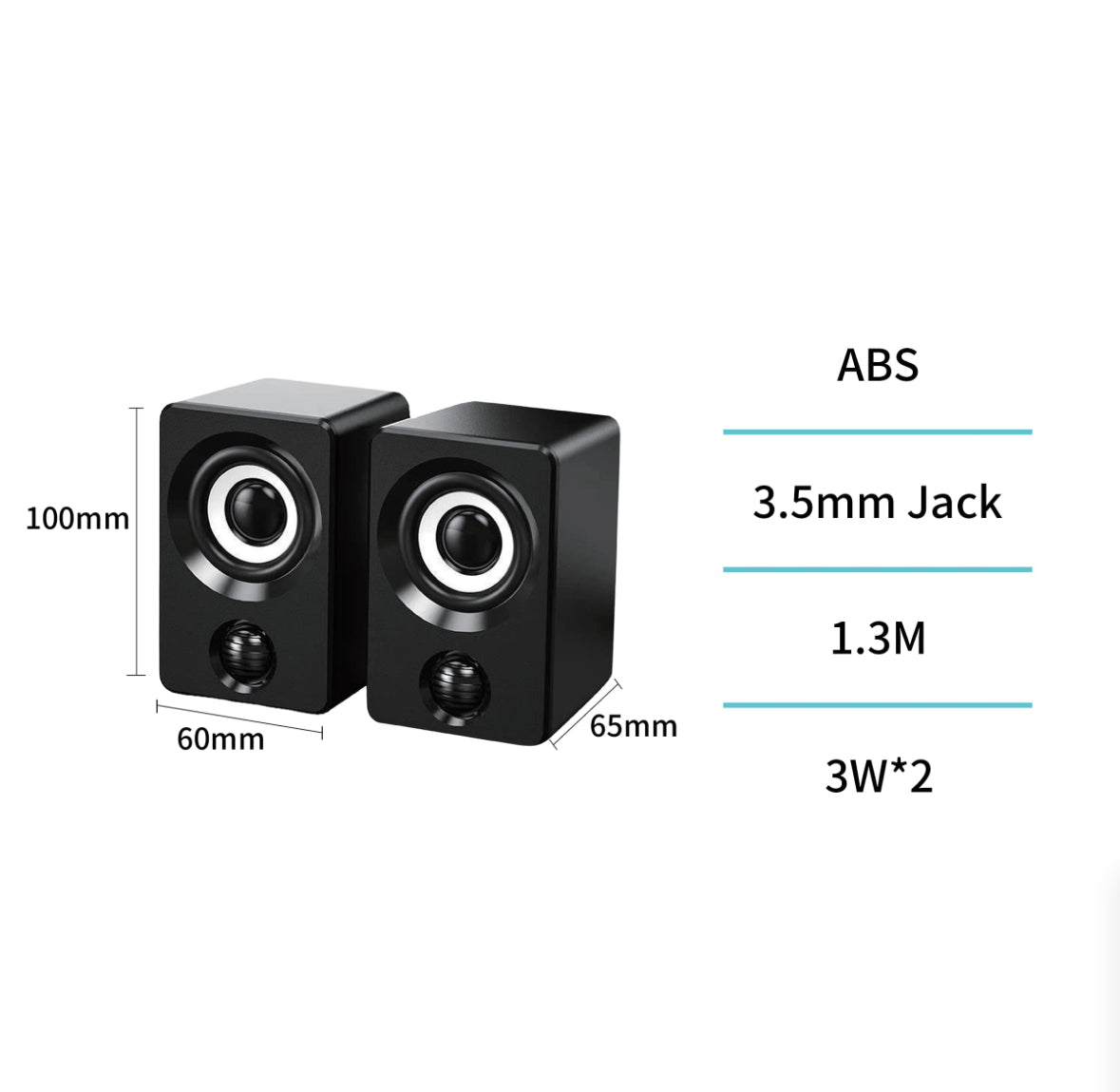 Altavoces bluetooth 3W para ordenadores – Negro