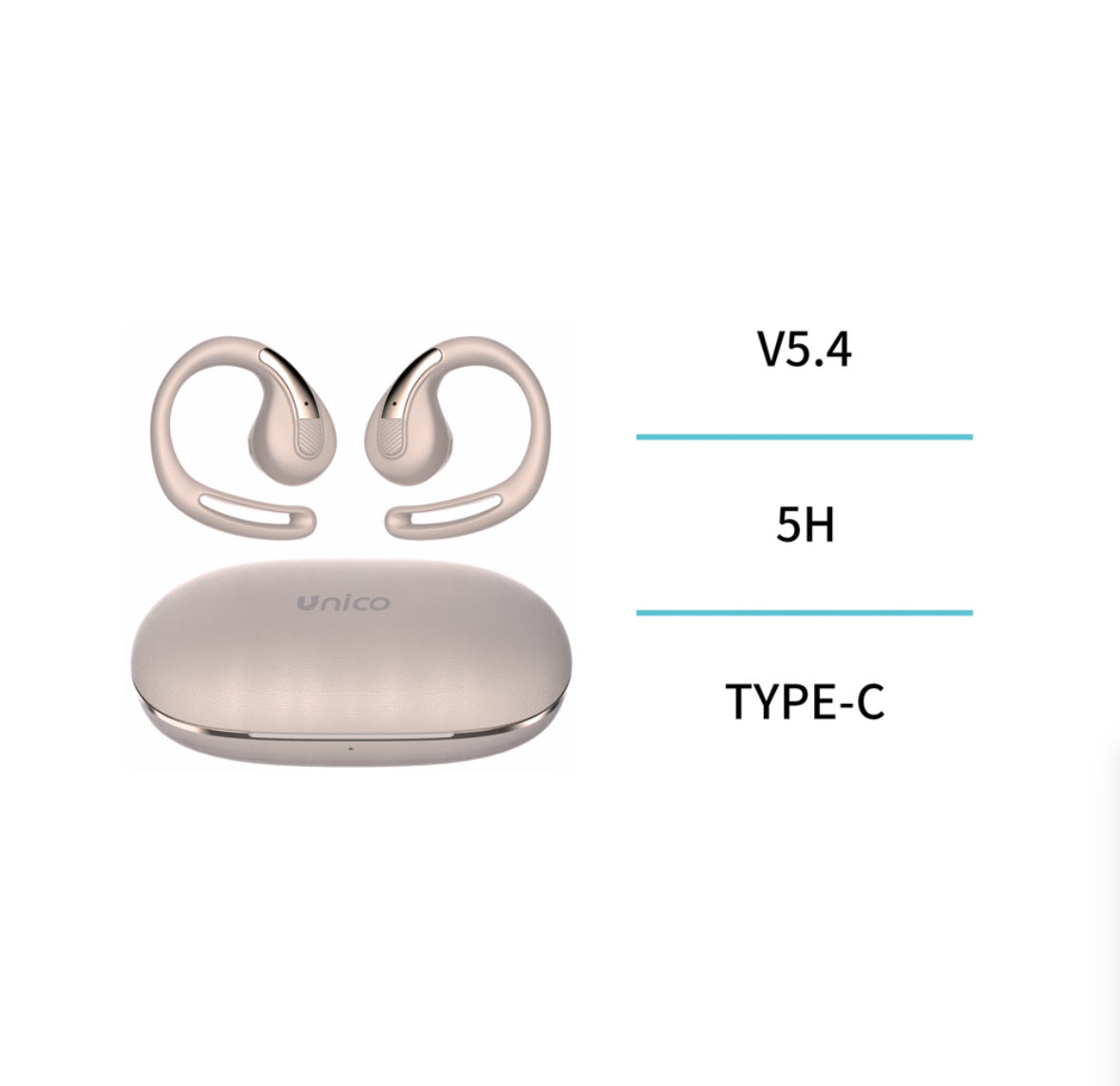 LAuriculares bluetooth OWS deportivos – beige