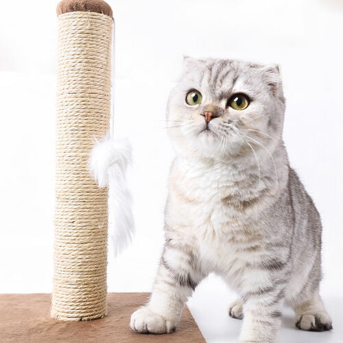 Nobleza Poste Rascador De Sisal Con Juguete Color Marrón para gatos