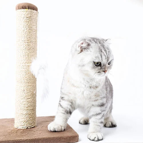 Nobleza Poste Rascador De Sisal Con Juguete Color Marrón para gatos