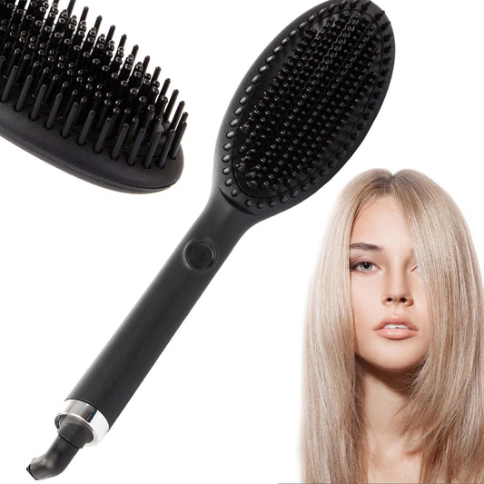 Cepillo alisador de pelo, plancha de pelo de cerámica