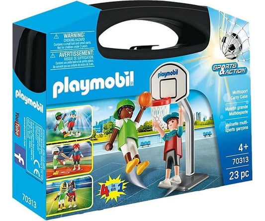 Maleta multideporte 4 en 1 Playmobil Sports & Action 20x25cm