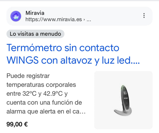 LOTE liquidación termómetros wings 40 unidades