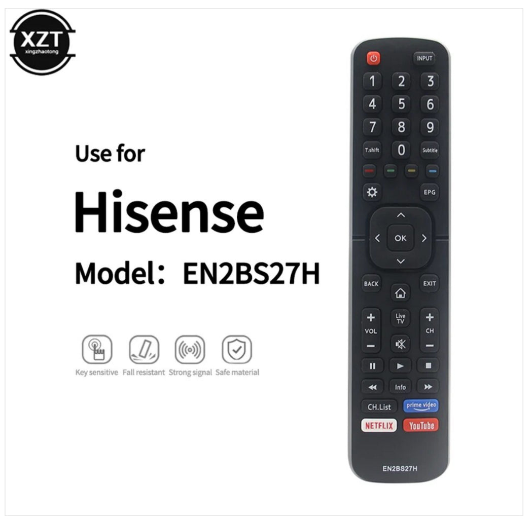 Mando TV Hisense smart TV NO necesita configuracion poner pilas y a funcionar