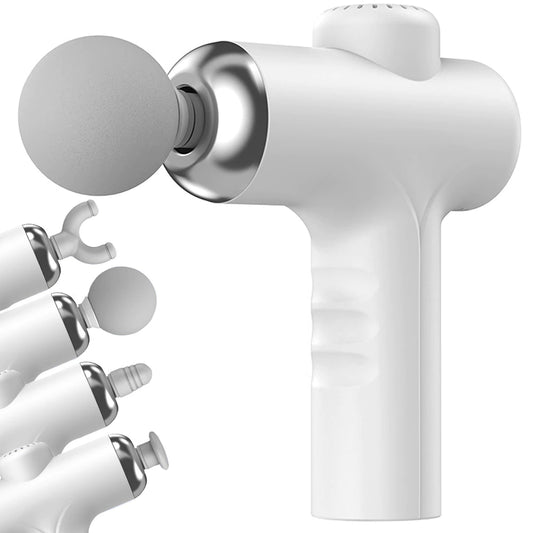 Pistola de masaje para espalda, cuerpo y piernas 4 accesorios