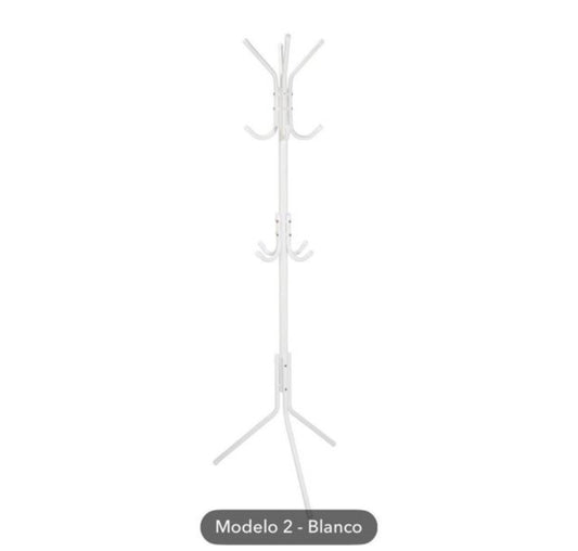 Perchero metal 170cm Blanco 