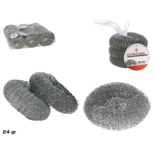 ESTROPAJO X3 CLEAN 24 G/PC - METAL