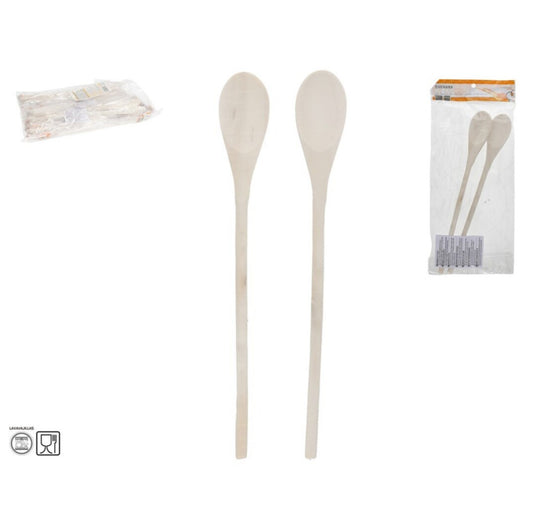 SET 2 CUCHARAS DE MADERA COCINA 30,5X4X1 CM