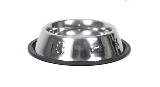 COMEDERO DE PERRO 18,5 CM de metal con antideslizante