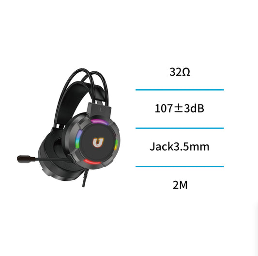 Auriculares con cable Jack 3.5mm diadema – Negro