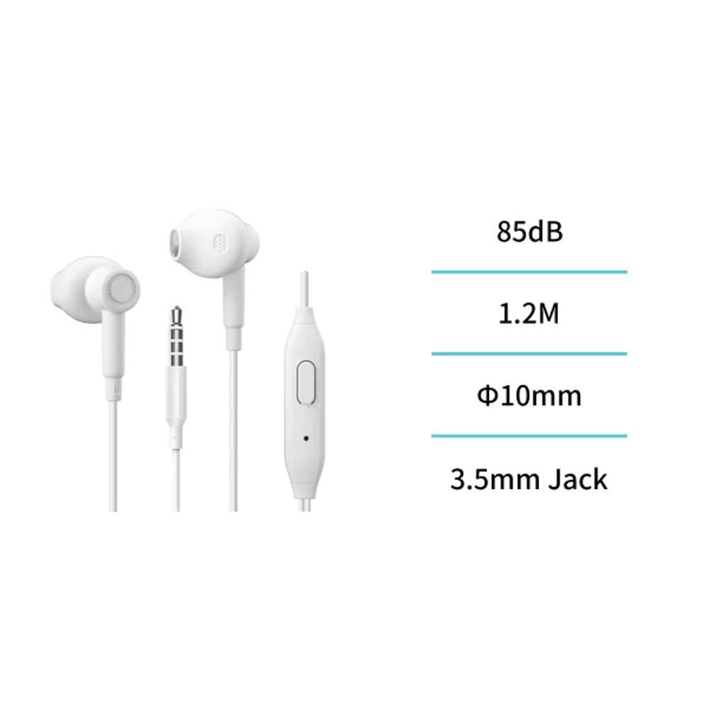Auriculares con cable Jack 3.5mm semi in-ear