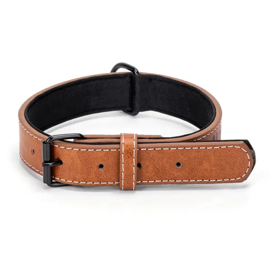 Collar de tamaño 72cm talla L ajustable cuero sintético grabado