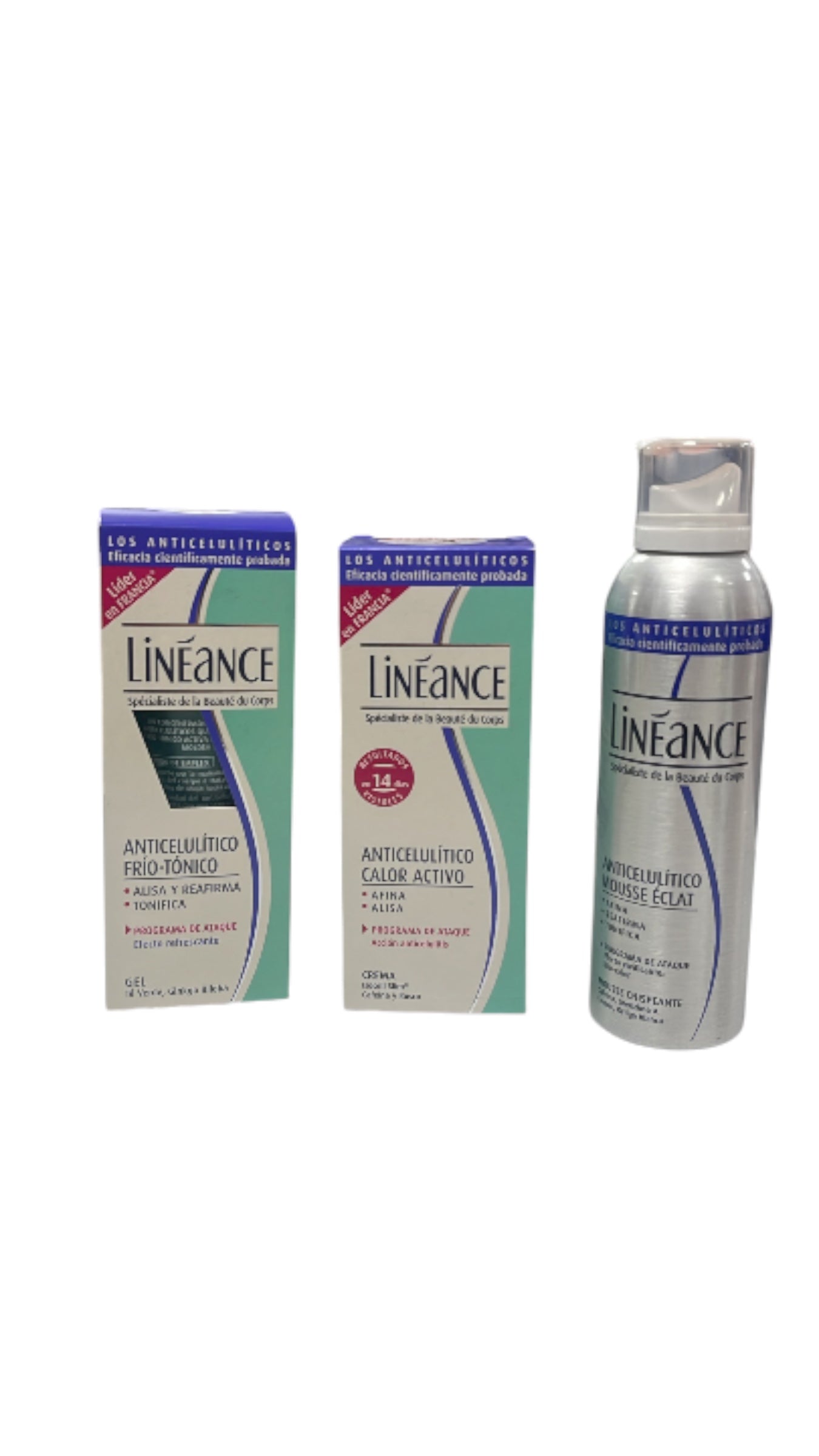 KIT 3 cremas anticeluliticas lineance